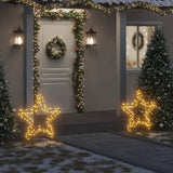 VidaXL Kerstverlichting met ster 115 LED's 85 cm