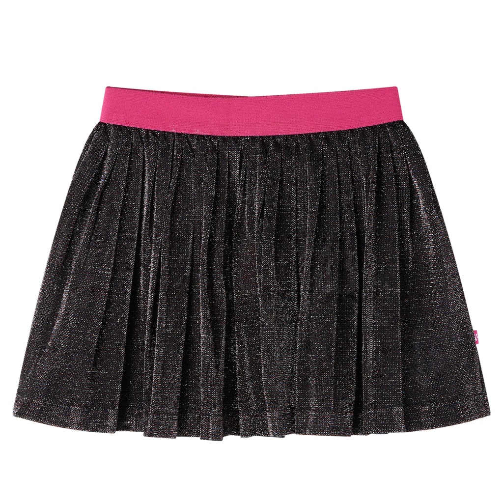 VidaXL Kinderrokje geplooid met glitters 104 marineblauw