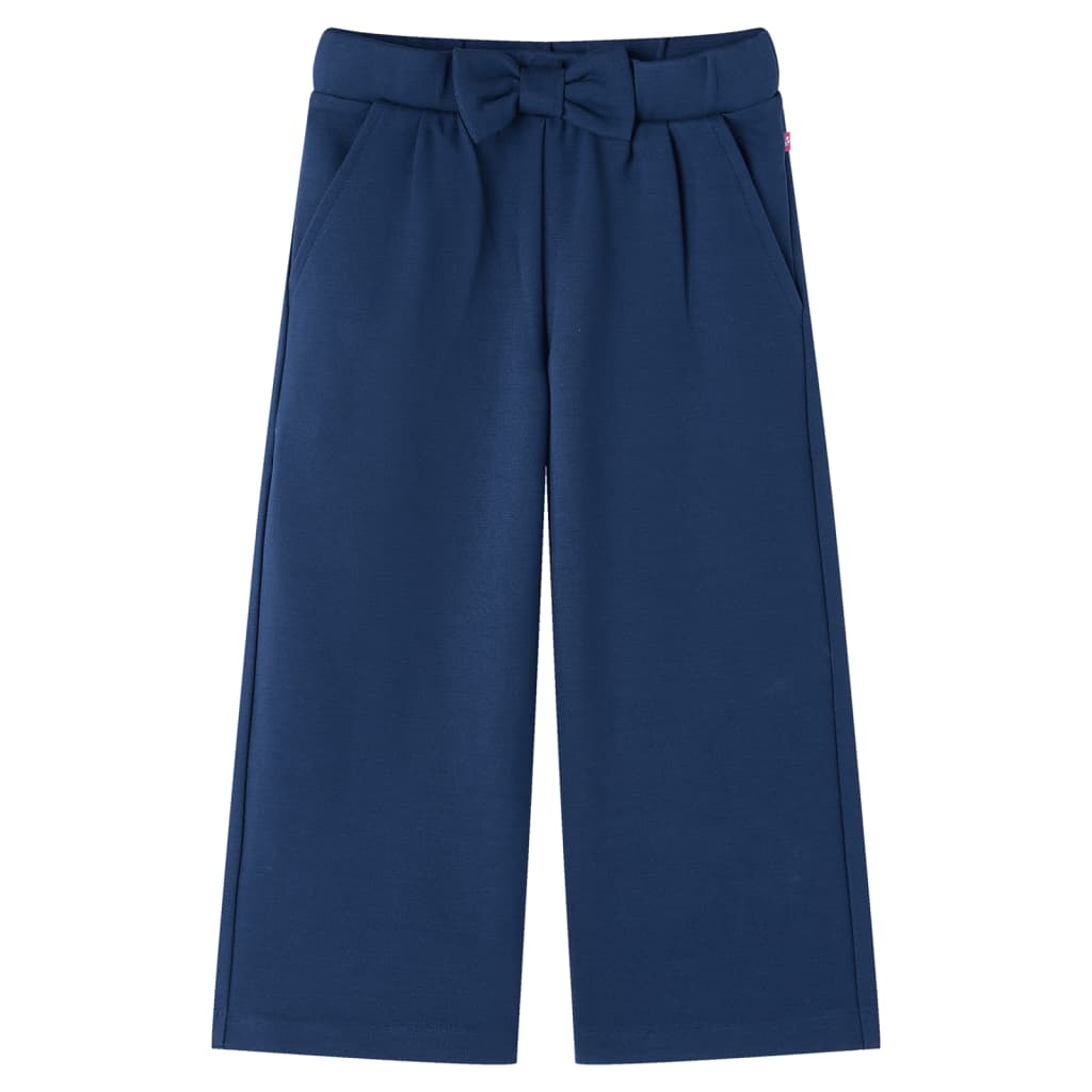 VidaXL Kinderbroek met wijde pijpen 128 marineblauw