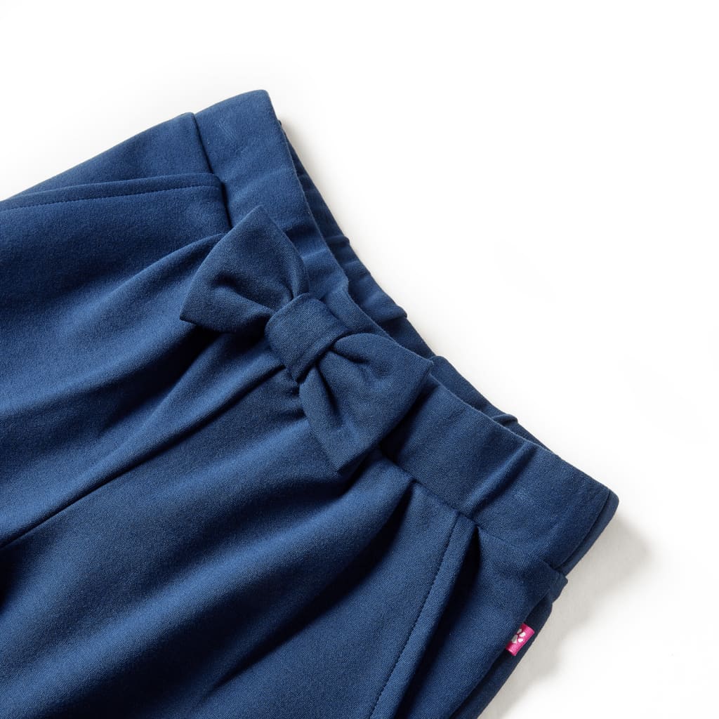 VidaXL Kinderbroek met wijde pijpen 128 marineblauw