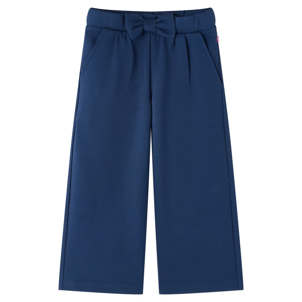 VidaXL Kinderbroek met wijde pijpen 140 marineblauw