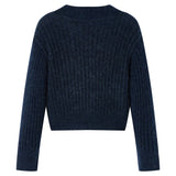 VidaXL Kindervest gebreid 140 marineblauw