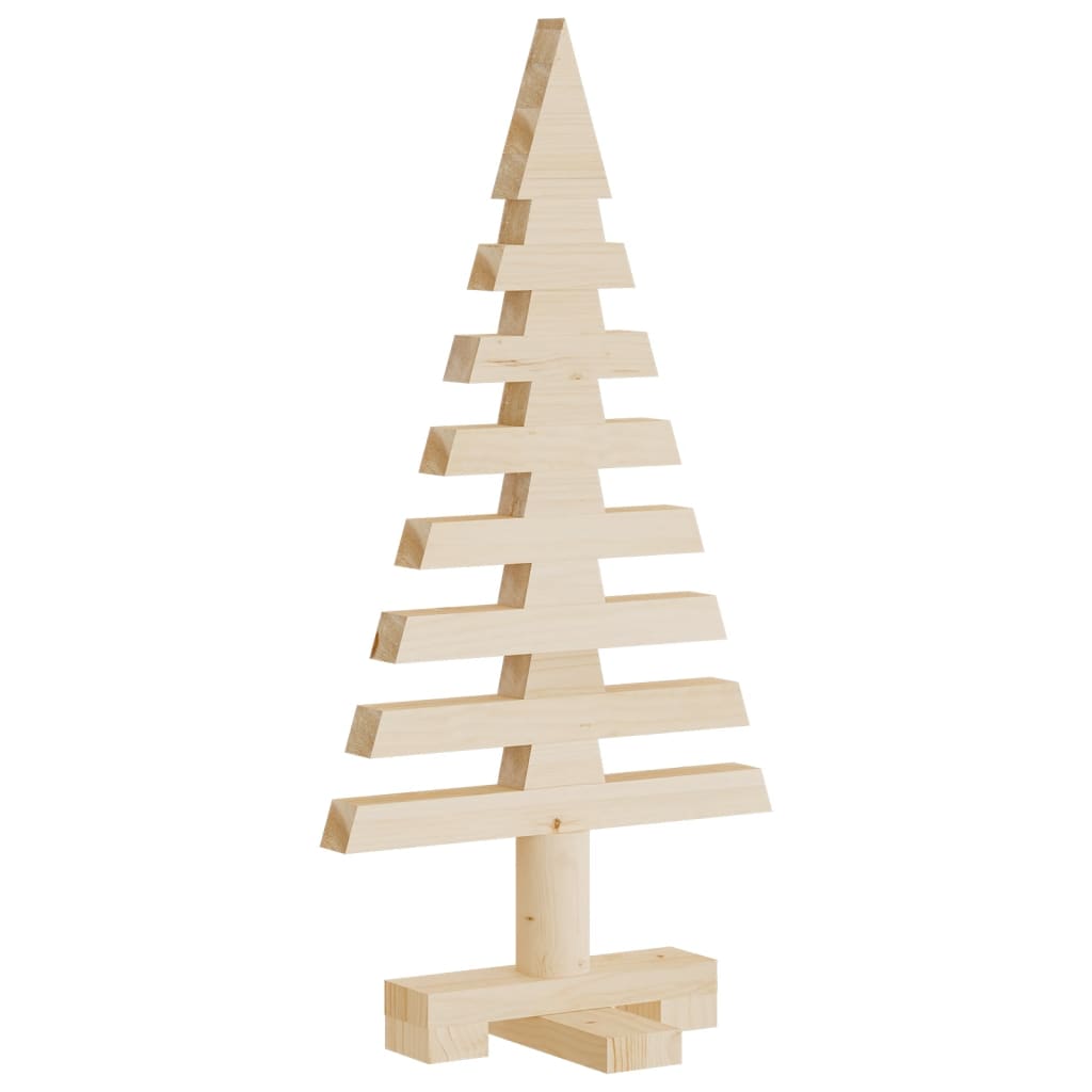 Vidaxl kerstdecoratie kerstboom 60 cm massief groenhout
