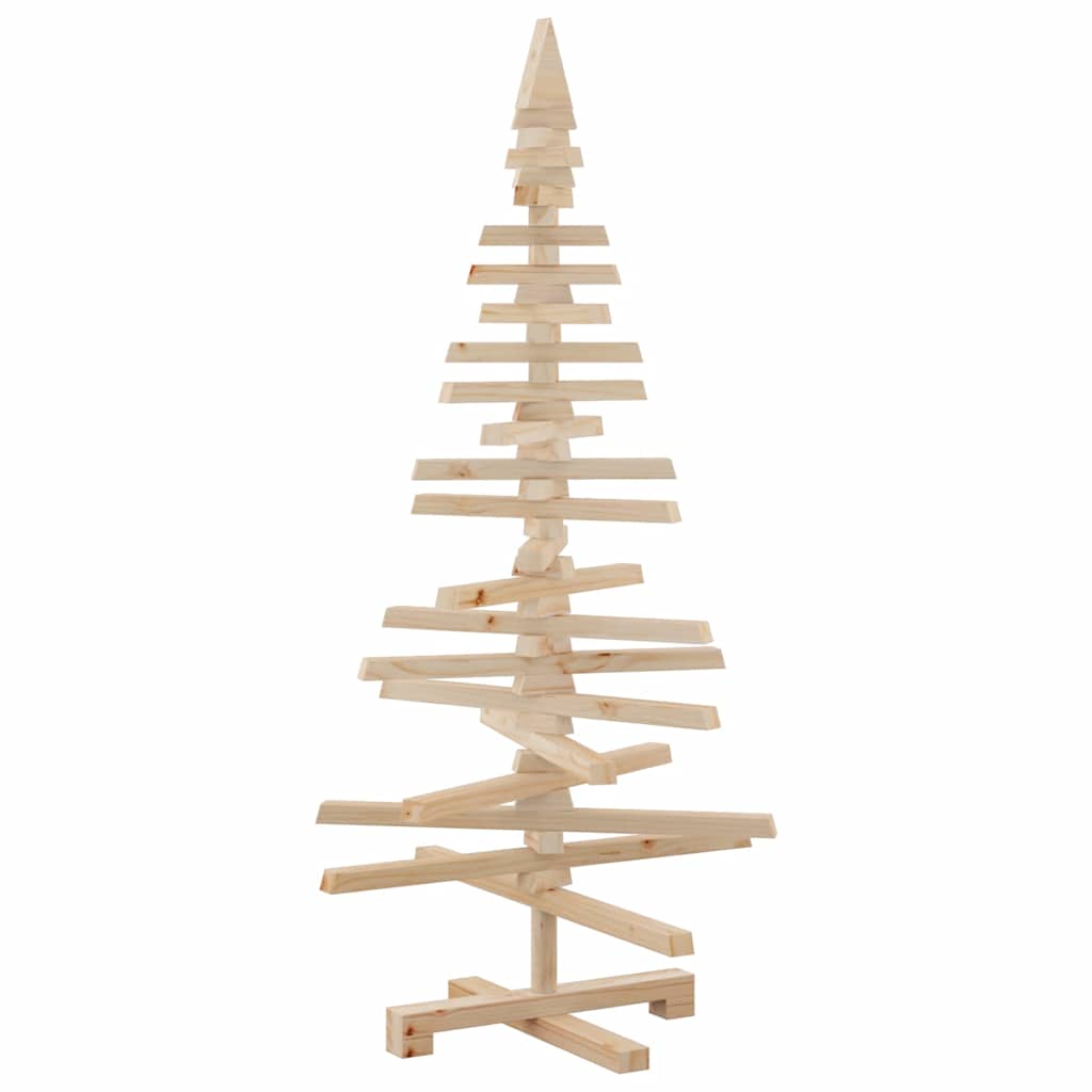 Vidaxl kerstdecoratie kerstboom 120 cm massief groenhout