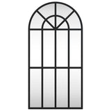 Vidaxl wandspiegel boog 30x60 cm ijzer zwart