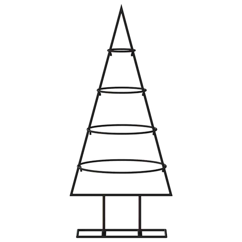 Vidaxl kerstdecoratie kerstboom 60 cm metaal zwart