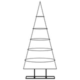Vidaxl kerstdecoratie kerstboom 125 cm metaal zwart