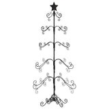 VidaXL Kerstdecoratie kerstboom 150 cm metaal zwart