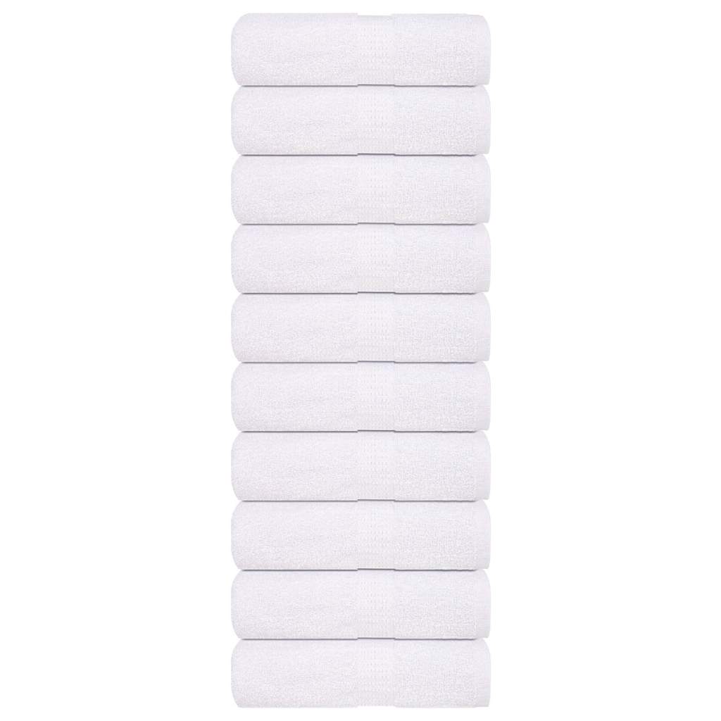 Vidaxl washandjes 10 st 15x21 cm 360 g m² 100% katoen wit