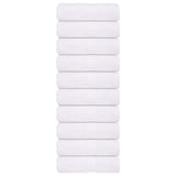 Vidaxl washandjes 10 st 15x21 cm 360 g m² 100% katoen wit