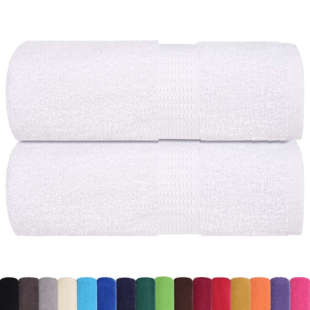 Vidaxl washandjes 2 stuks frogn wit 30x30 cm 100% katoen