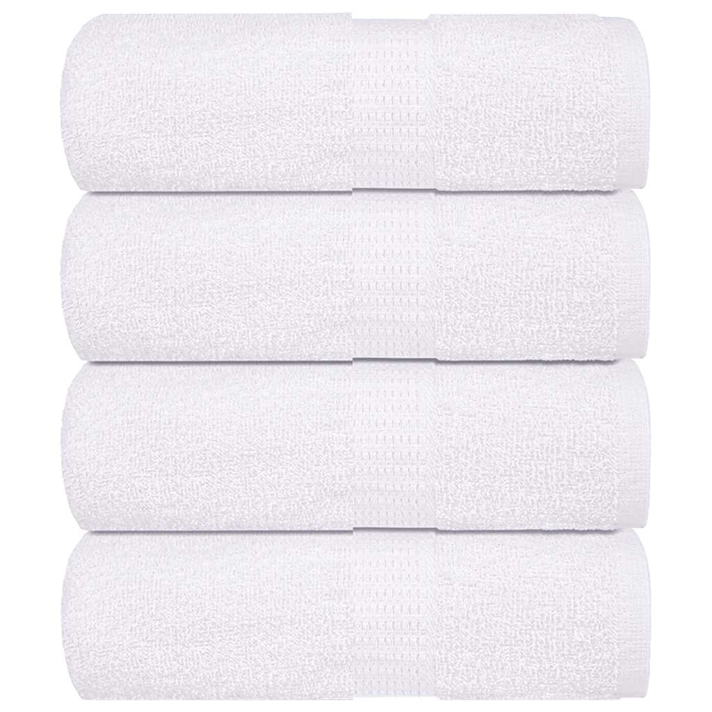 Vidaxl washandjes 4 stuks frogn wit 30x30 cm 100% katoen