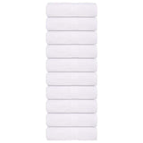 Vidaxl washandjes 10 stuks frogn wit 30x30 cm 100% katoen