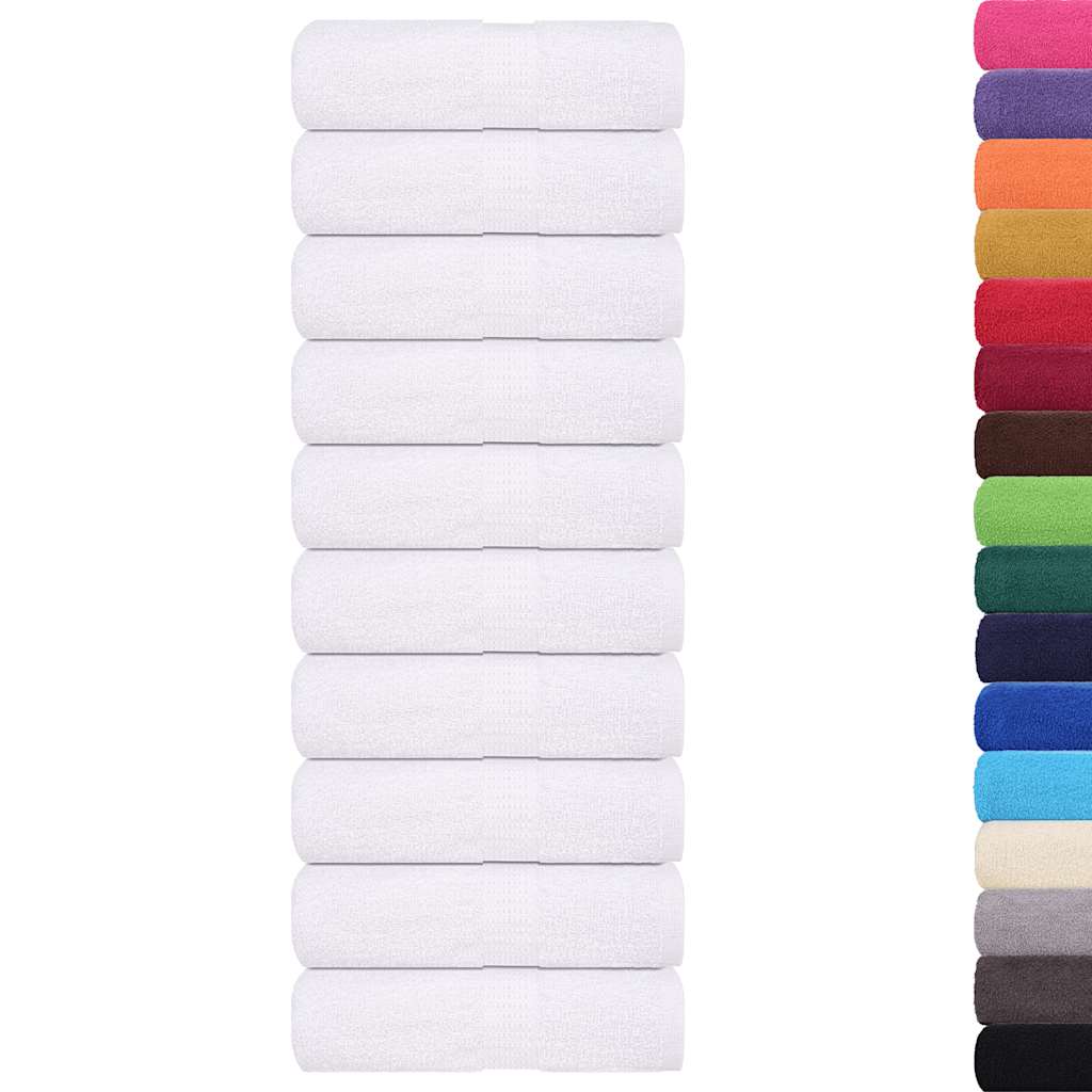 Vidaxl washandjes 10 stuks frogn wit 30x30 cm 100% katoen