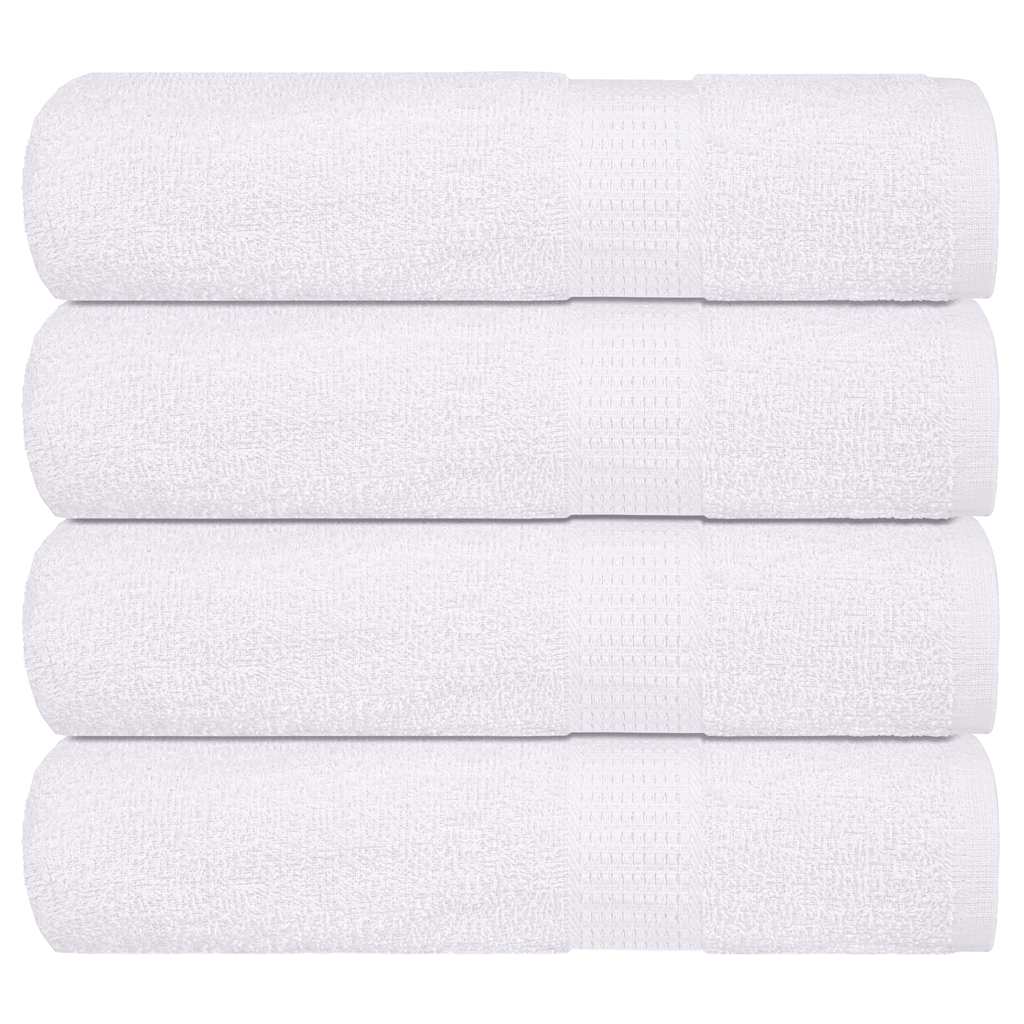 Vidaxl badhanddoeken 4 st 100x150 cm 360 g m² 100% katoen wit