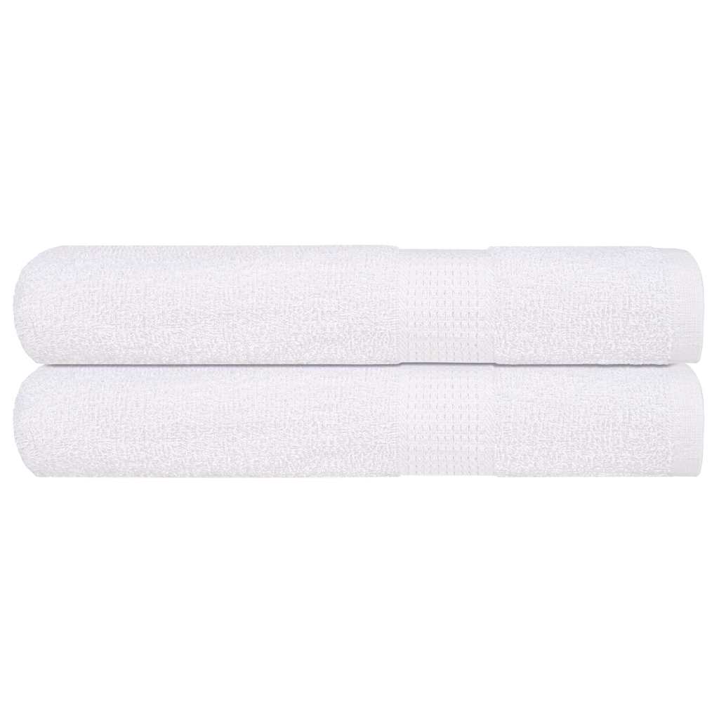Vidaxl handdoeken 2 st 100x200 cm 360 g m² 100% katoen wit