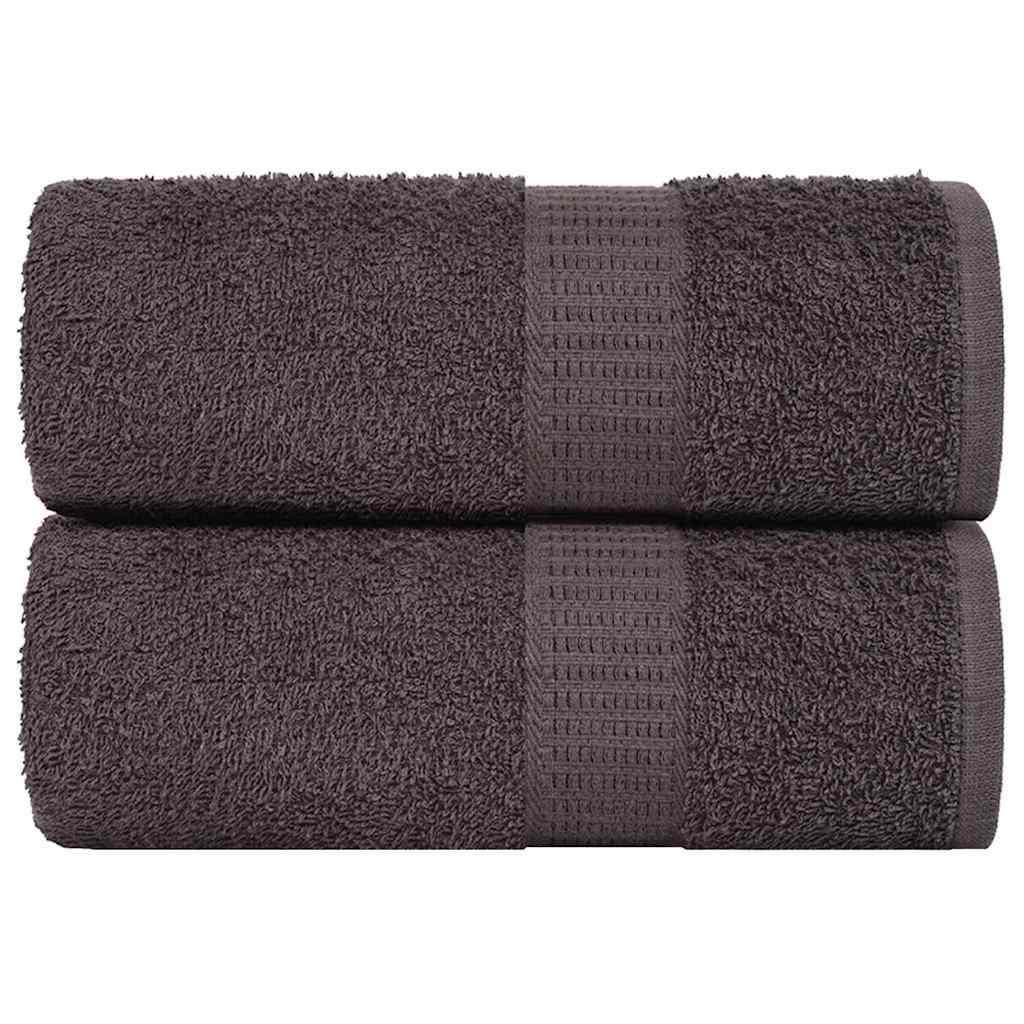 Vidaxl washandjes 2 stuks frogn antraciet 30x30 cm 100% katoen