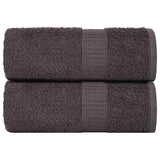 Vidaxl washandjes 2 stuks frogn antraciet 30x30 cm 100% katoen
