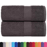 Vidaxl washandjes 2 stuks frogn antraciet 30x30 cm 100% katoen