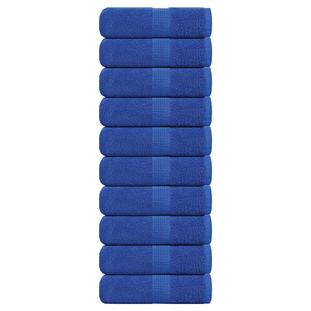 Vidaxl washandjes 10 stuks frogn blauw 30x30 cm 100% katoen