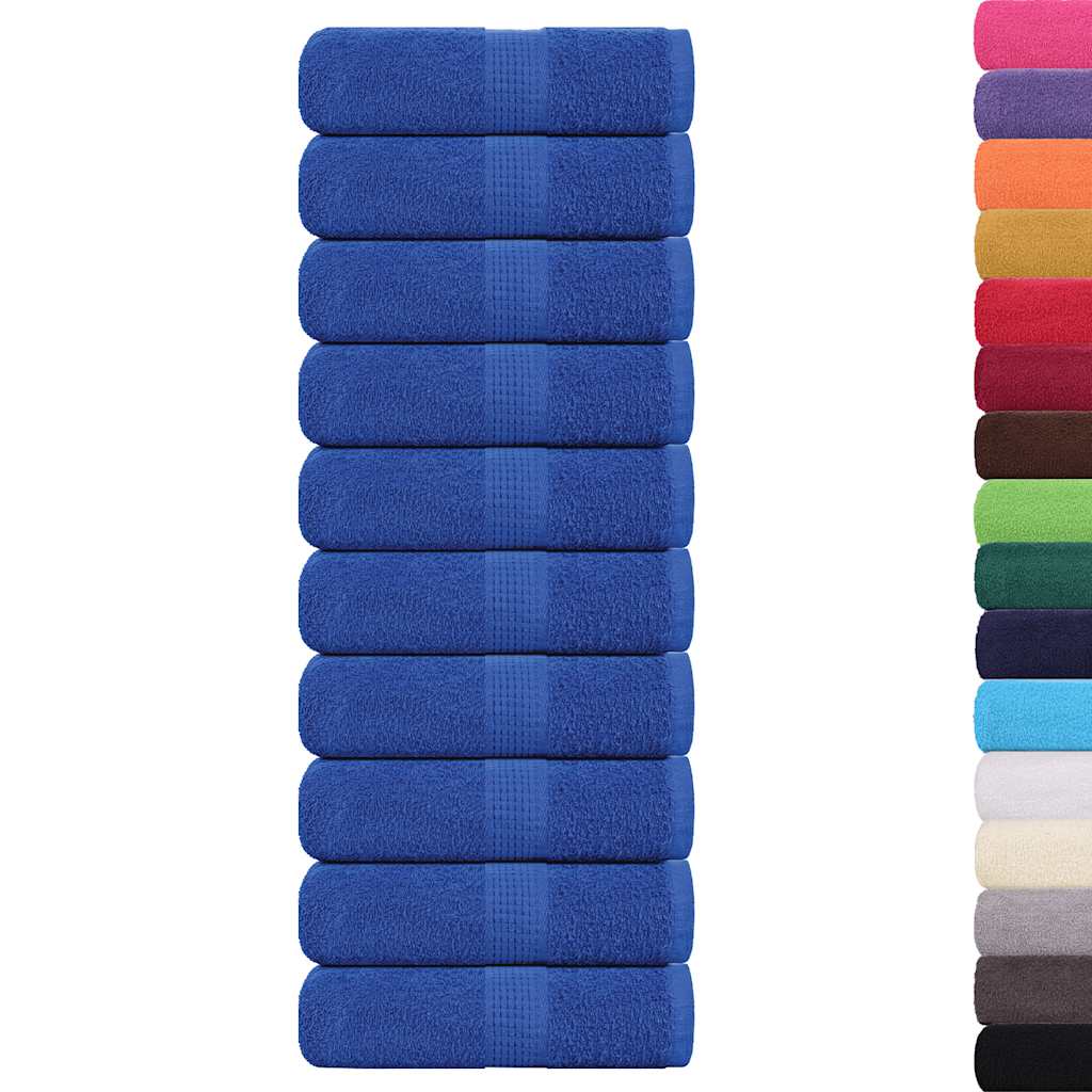 Vidaxl washandjes 10 stuks frogn blauw 30x30 cm 100% katoen
