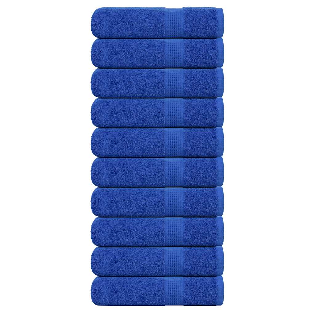 Vidaxl handdoeken 10 st 50x100 cm 360 g m² 100% katoen blauw