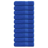 Vidaxl handdoeken 10 st 50x100 cm 360 g m² 100% katoen blauw