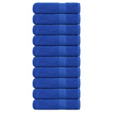 Vidaxl badhanddoeken 10 st 100x150 cm 360 g m² 100% katoen blauw