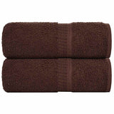 Vidaxl washandjes 2 stuks frogn bruin 30x30 cm 100% katoen