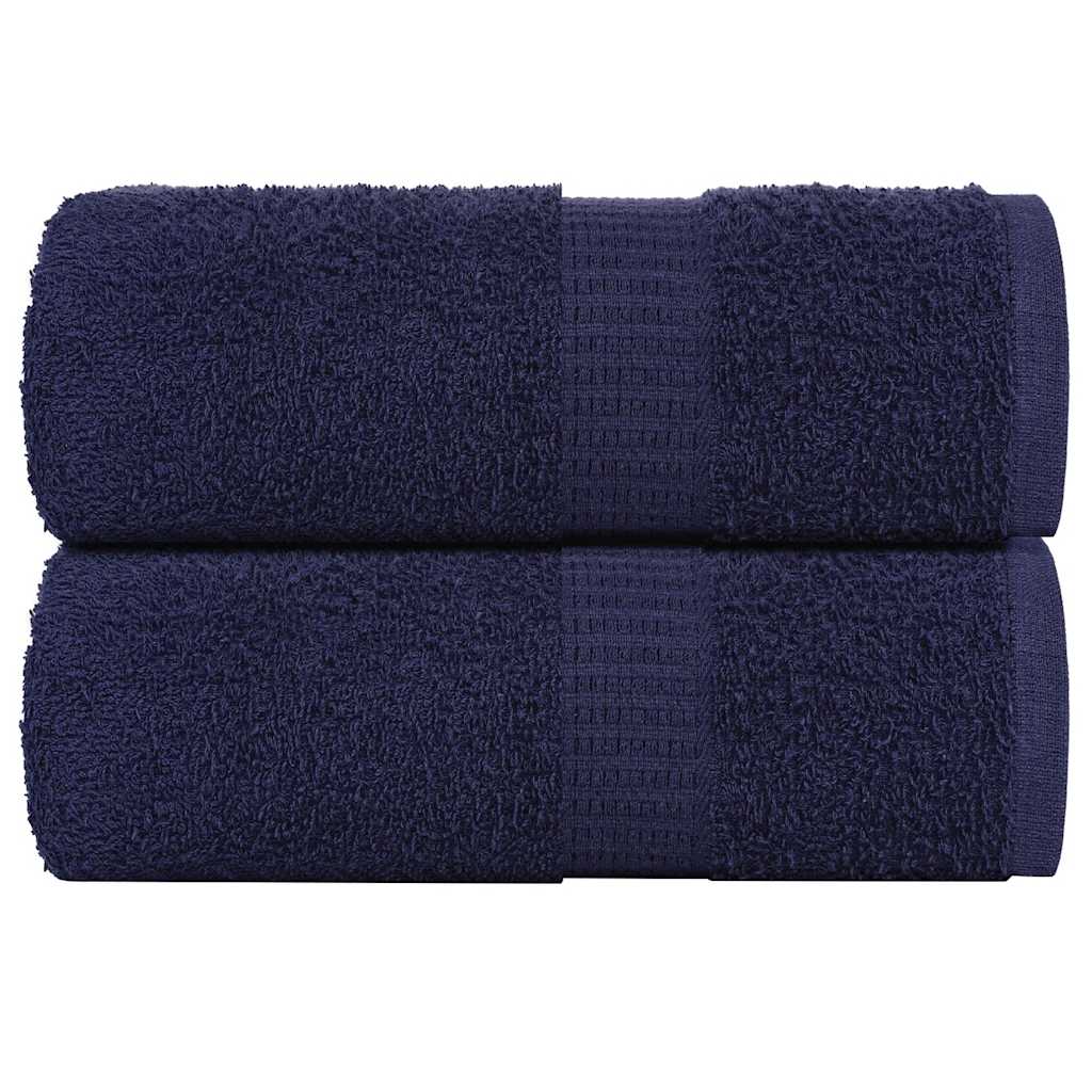 Vidaxl washandjes 2 stuks frogn marineblauw 30x30 cm 100% katoen