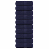 Vidaxl washandjes 10 stuks frogn marineblauw 30x30 cm 100% katoen