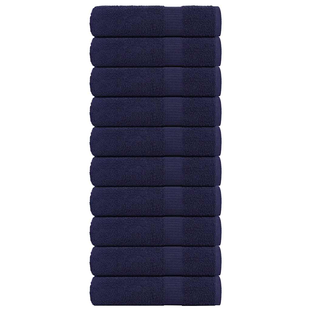 Vidaxl badhanddoeken 10 st 100x150 cm 360 g m² 100% katoen marineblauw