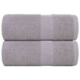 Vidaxl washandjes 2 stuks frogn grijs 30x30 cm 100% katoen