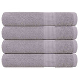 Vidaxl saunahanddoeken 4 st 80x200 cm 360 g m² 100% katoen grijs