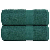 Vidaxl gastendoekjes 2 st 30x50 cm 360 g m² 100% katoen groen