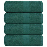 Vidaxl gastendoekjes 4 st 30x50 cm 360 g m² 100% katoen groen