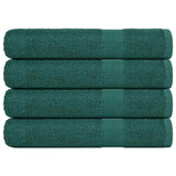 Vidaxl handdoeken 4 st 100x200 cm 360 g m² 100% katoen groen