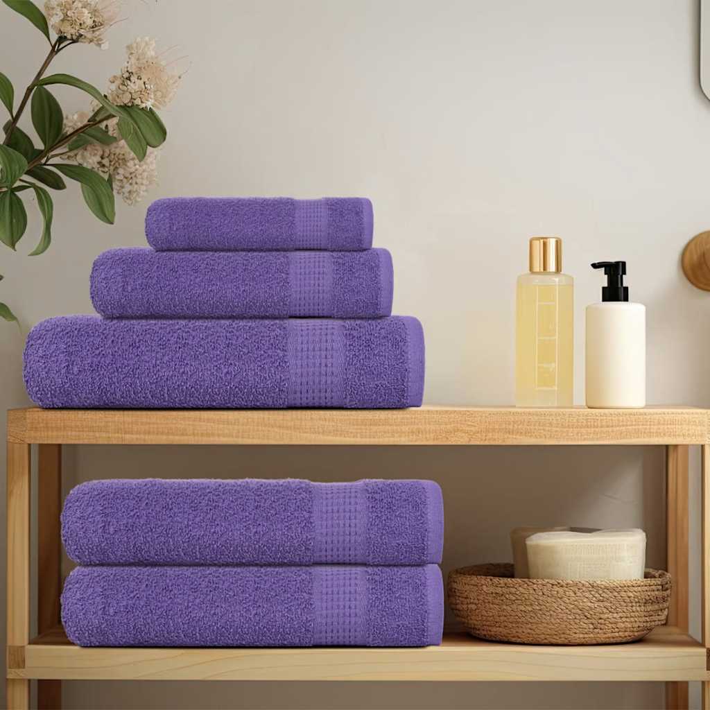 Vidaxl washandjes 4 stuks frogn paars 30x30 cm 100% katoen