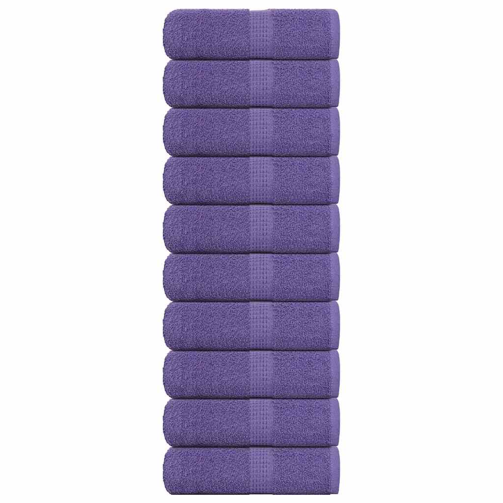 Vidaxl washandjes 10 stuks frogn paars 30x30 cm 100% katoen