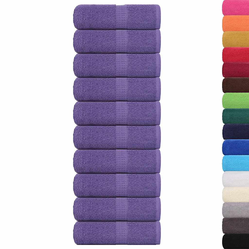 Vidaxl washandjes 10 stuks frogn paars 30x30 cm 100% katoen