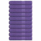 Vidaxl handdoeken 10 st 100x200 cm 360 g m² 100% katoen paars