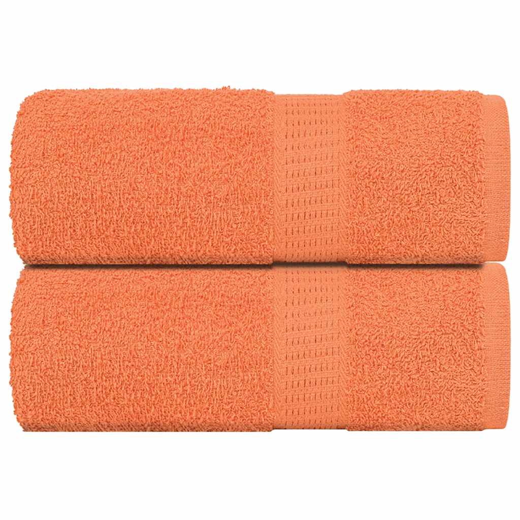Vidaxl washandjes 2 stuks frogn oranje 30x30 cm 100% katoen