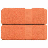 Vidaxl washandjes 2 stuks frogn oranje 30x30 cm 100% katoen