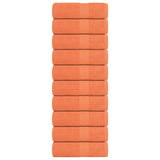 Vidaxl washandjes 10 stuks frogn oranje 30x30 cm 100% katoen