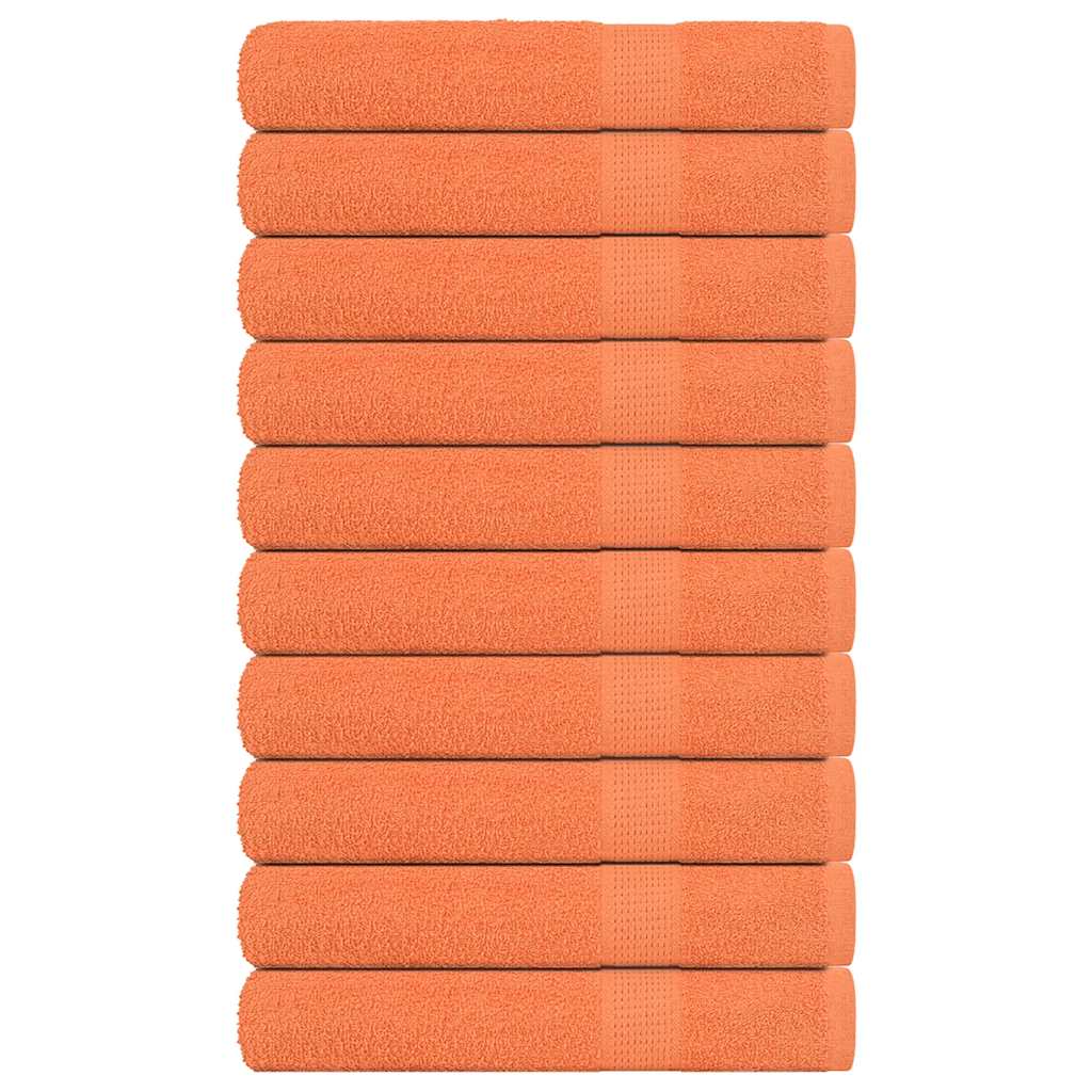 Vidaxl saunahanddoeken 10 st 80x200 cm 360 g m² 100% katoen oranje