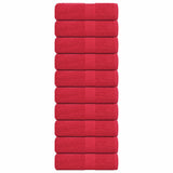 Vidaxl washandjes 10 stuks frogn rood 30x30 cm 100% katoen