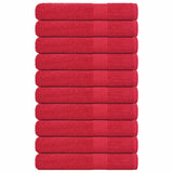 Vidaxl saunahanddoeken 10 st 80x200 cm 360 g m² 100% katoen rood