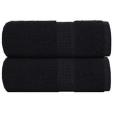 Vidaxl washandjes 2 stuks frogn zwart 30x30 cm 100% katoen