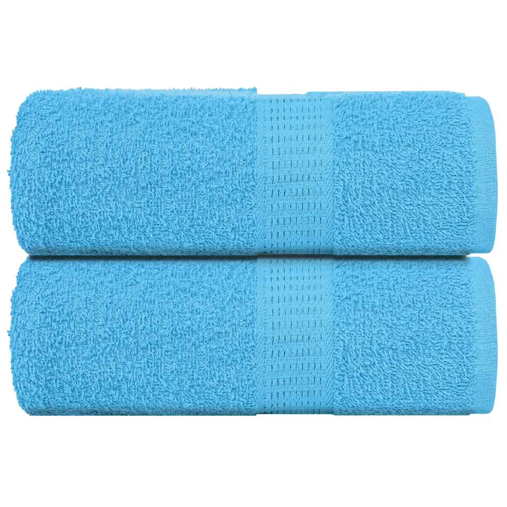 Vidaxl washandjes 2 stuks frogn turquoise 30x30 cm 100% katoen