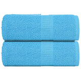 Vidaxl washandjes 2 stuks frogn turquoise 30x30 cm 100% katoen
